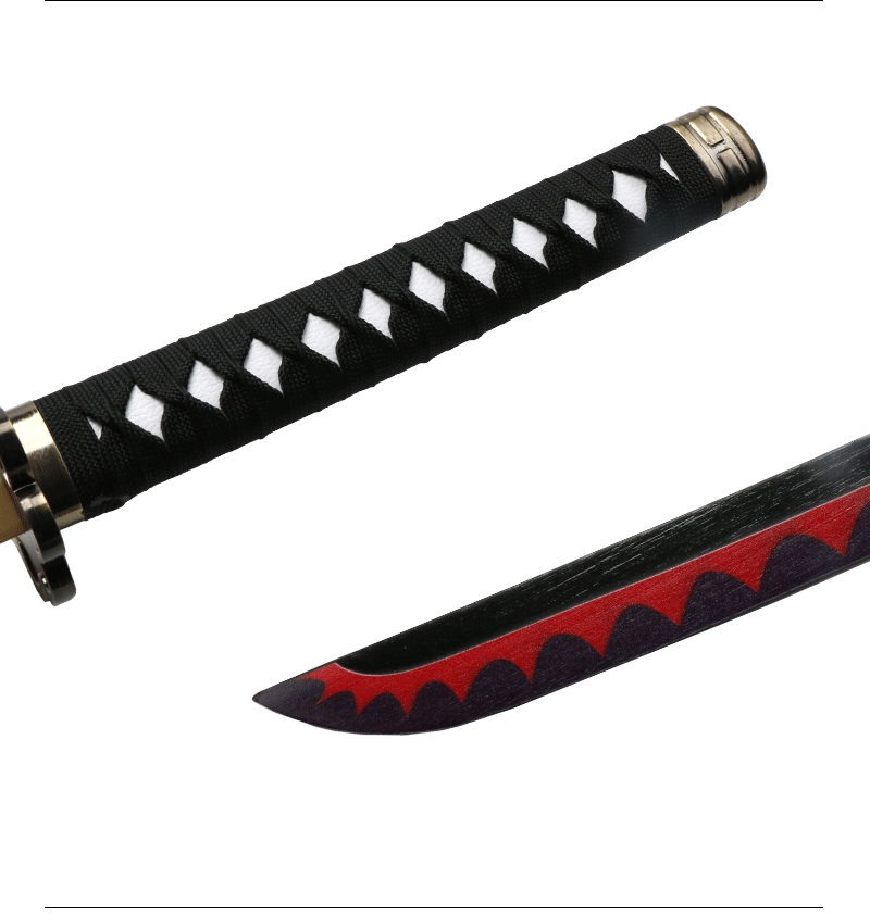 3-pcs Set Roronoa Zoro Swords 104cm Handmade Katana Japanese Anime Cosplay Sword Shusui Enma Kitetsu Free sword holder and belt