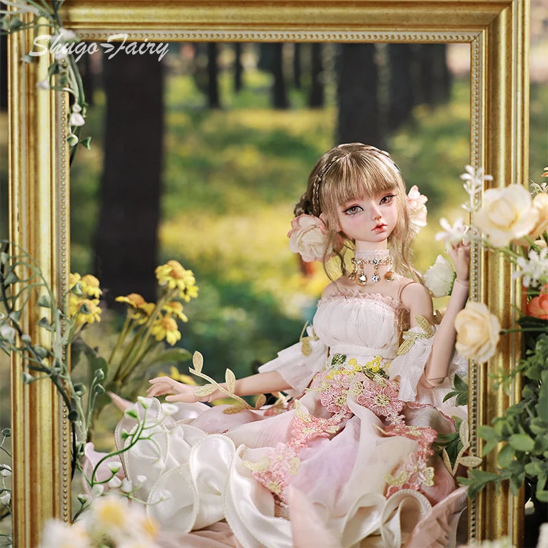 Sakina Bjd Doll 1/4 Bariy Flower Jellyfish Fantasy Toys Resin Ball Jointed Dolls Fullset Art Collection Shugafairy Gift for Girl