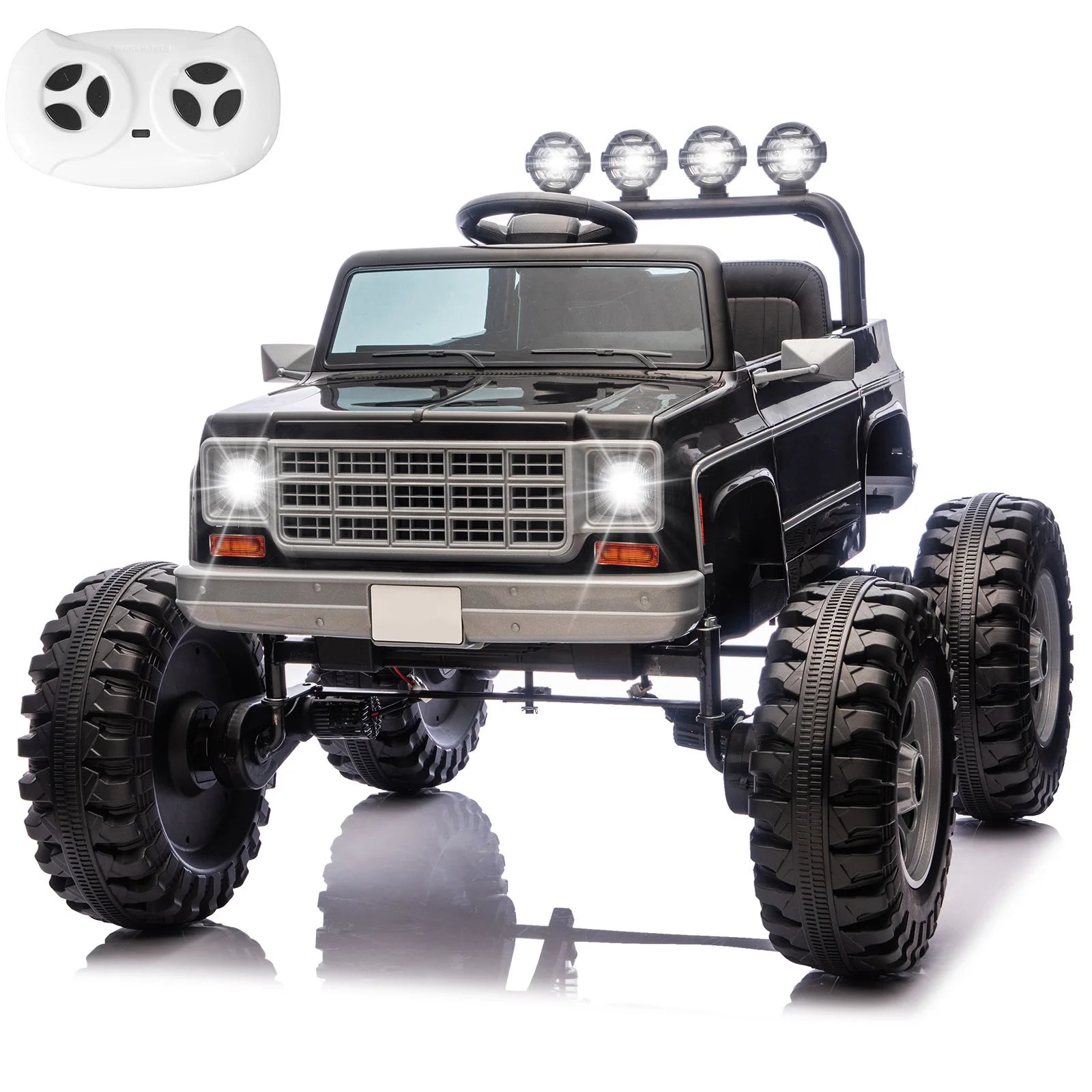 Electric Vehicle Truck for Grandson Christmas Gifts,24V Ride on Toy for Kids, Battery Powered Kids Electric Car w/ Suspension