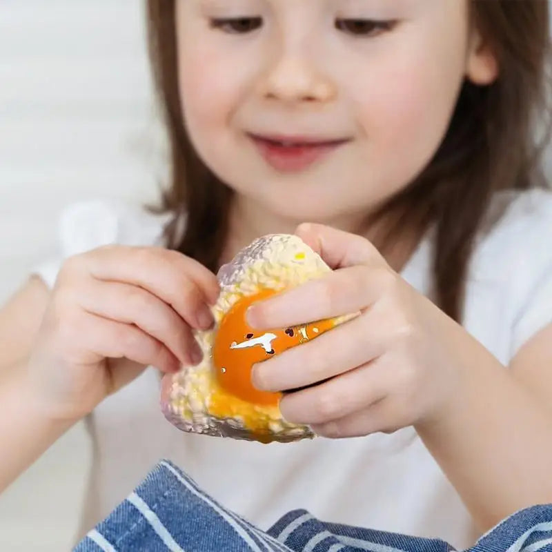 Handmade Silicone Squishys Egg Rice Ball Mochi Taba Squishys Sushi NEW Fidget Toys Relief Squeeze Toy Stress Kids Release Gift