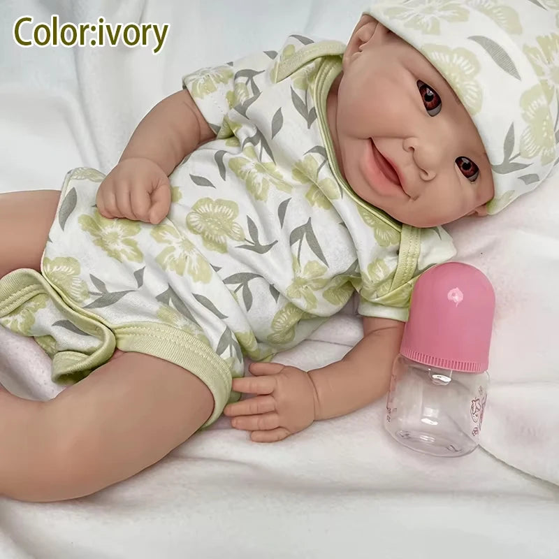 Lifelike Reborn Doll -19.49 inches (approximately 50 centimeters) all silicone newborn, realistic veins and sleeping positions -