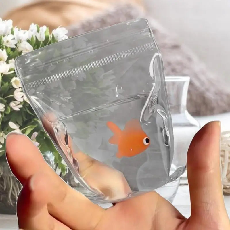Fish Bag Squeeze Pinch Toy Vent Squeeze Toy Soft Calming Tool Transparent Squeeze Toys Creative Gadget For Kids Adults