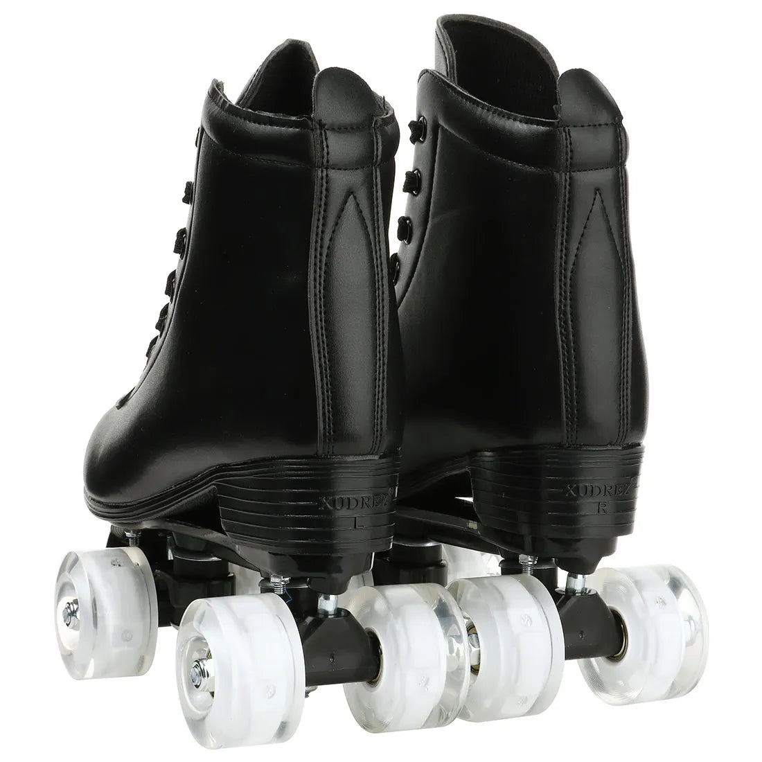 Double Row Roller Skate Shoes Flashing 4 Wheels Skates Size 37 38 39 40 41 Women Men Beginner Outdoor Skating Quad Sneakers Gift
