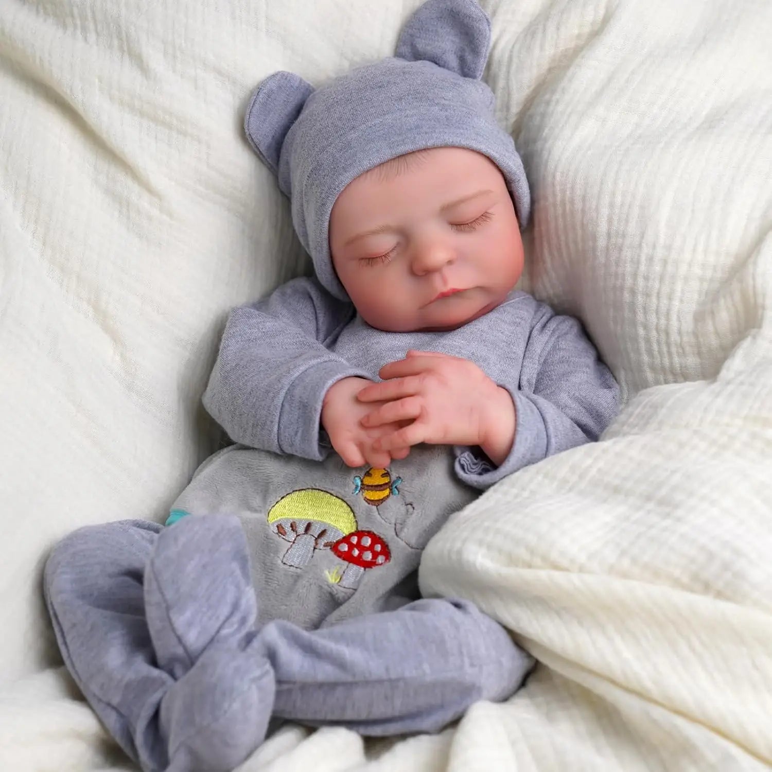 Lifelike Reborn Baby Dolls  17 Inch Realistic Newborn Baby Dolls Anatomically Correct Real Life Baby Dolls Full Vinyl Body