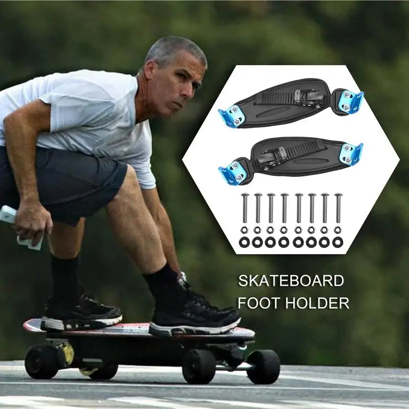 Skateboard Foot Holder Skateboard Strap Foot Hold-Down Strap Adjustable Skateboard Standing Strap Longboard Foot Holder Belt