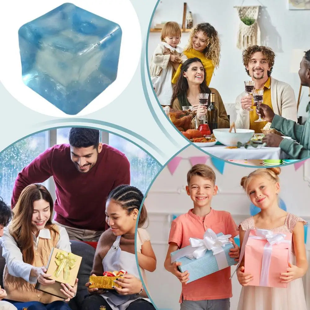 Stress Cube Soft Kneadable Fidget Toy Slow Rise Fidget Toys Stress Reliever For Kids And Adults Stocking Stuffers Easter Basket
