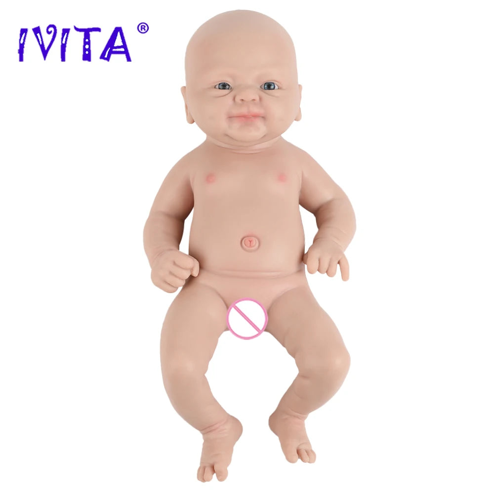 IVITA 14" 1.5kg Full Body Silicone Reborn Doll "coco" Girl Dolls Realistic Baby DIY Blank Soft Children Bebe Lifelike Toys