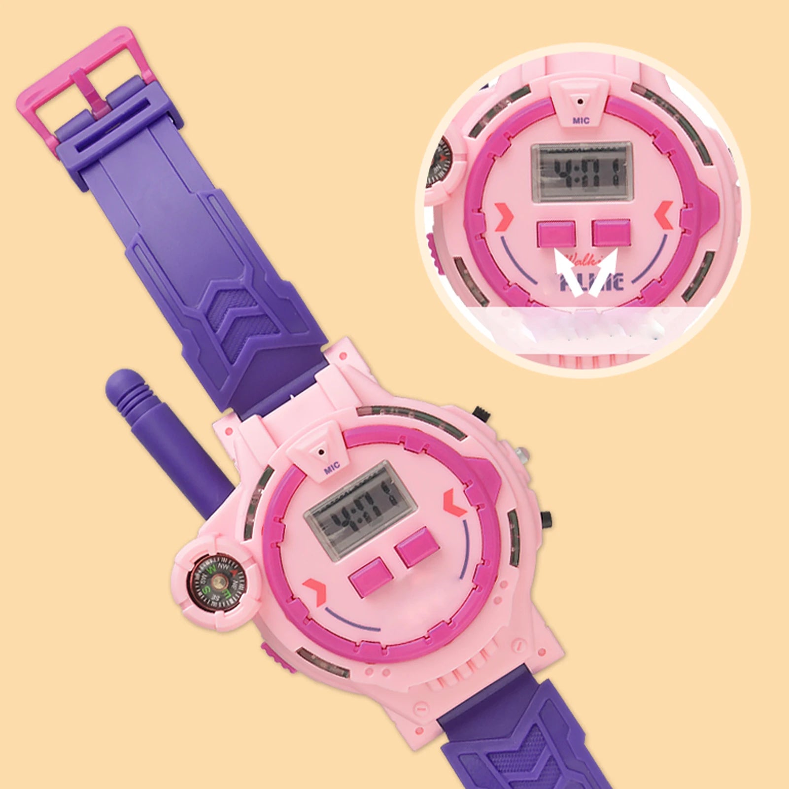 Kids Walkie Talkie Watch Walkie Talkies For Kids 2 Pack Two Way Walkie-Talkie For Boys & Girls Rechargeable Walky Talky With