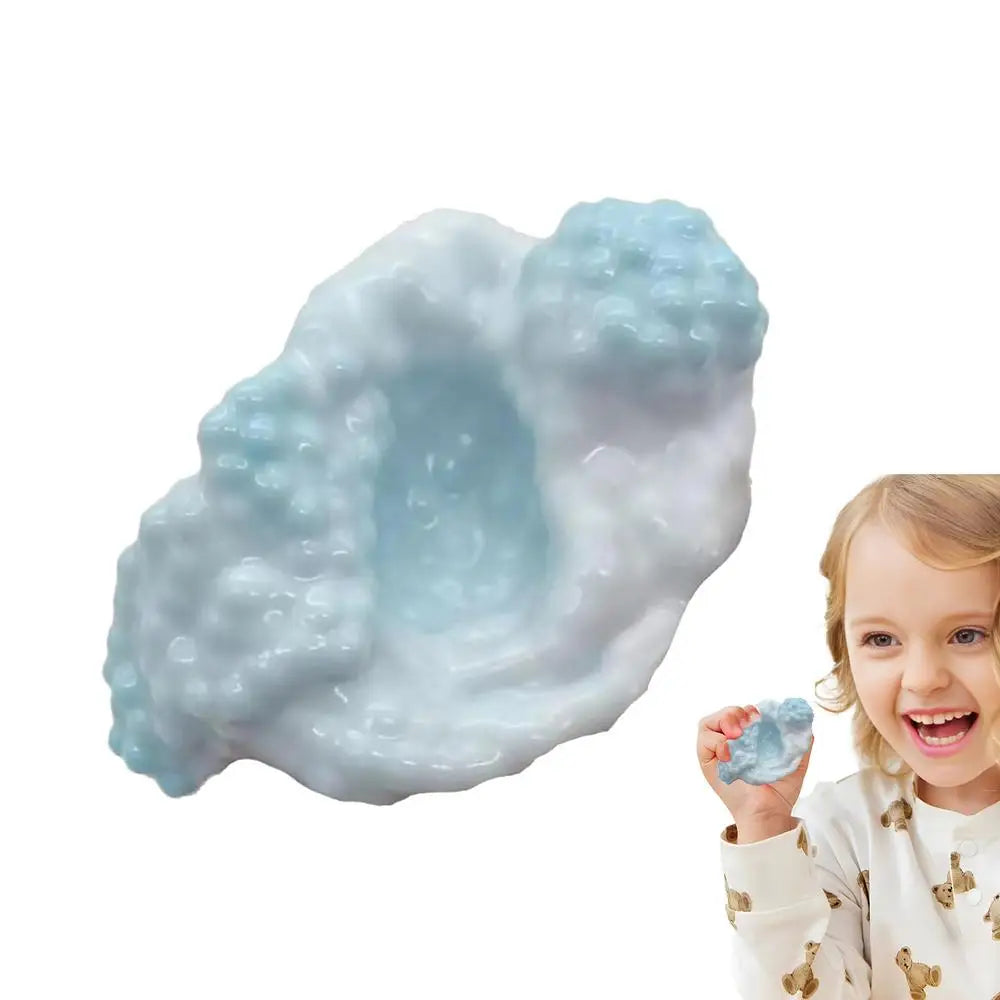 Shapeable Grape Stressball Noisy Silicone Squeeze Ball With Small Beads Shapeable Squish Toy Multifunctional Fidget Supplies