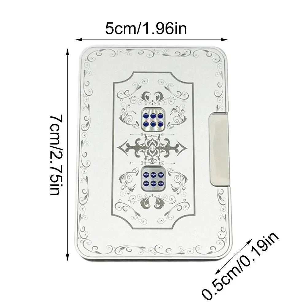 3D Mechanical Dice Fidget Toy Aluminum Alloy Stress Relief Dice Spinner Toys Portable Finger Press Card Dice Stress Relief Toys