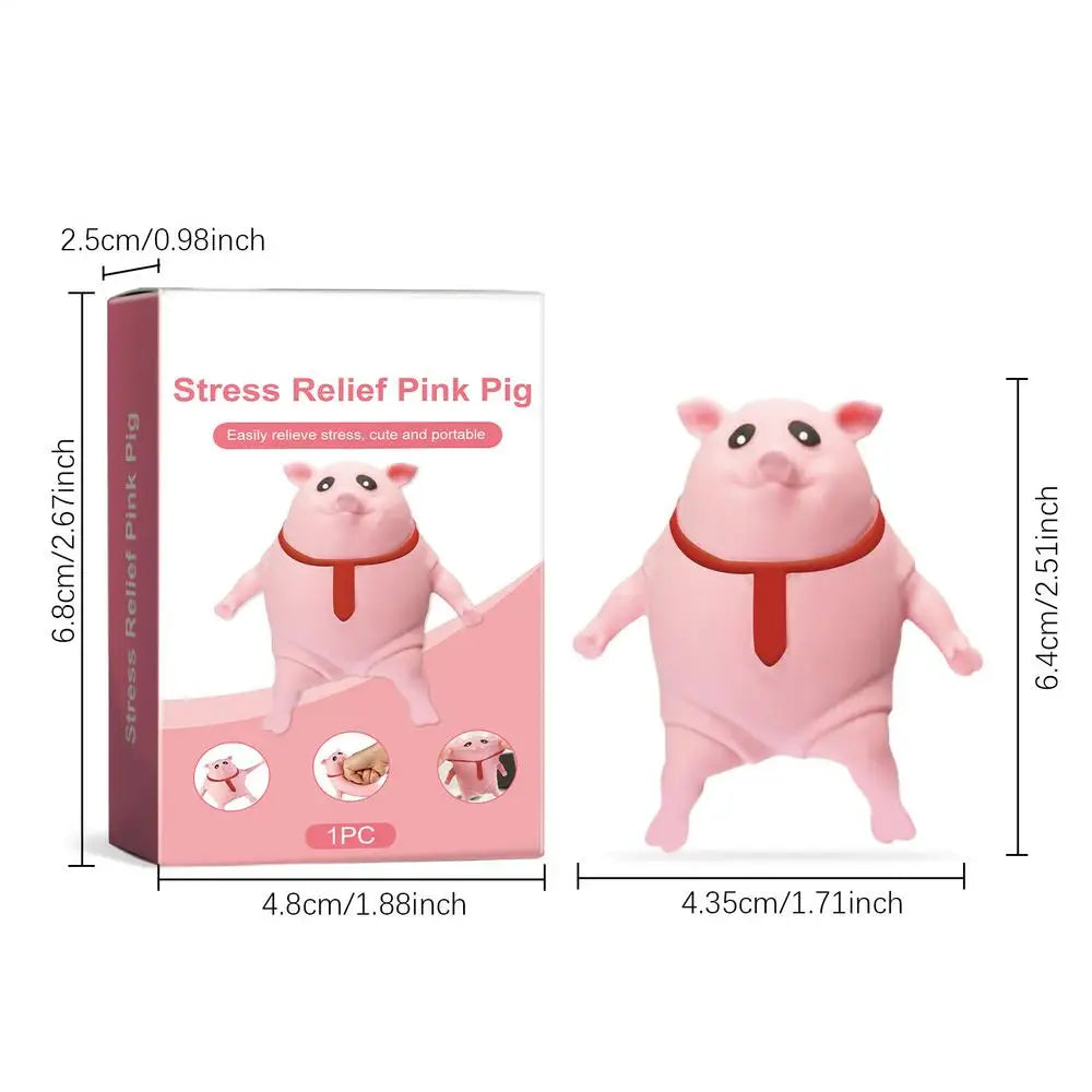 Anti Stress Pig Squeeze Toy Cute Cartoon Animal Piggy Stress Relief Vent Ball for Kids Adults Decompression Toy Child Gifts