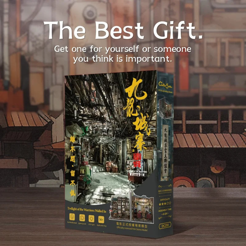 CUTEBEE Book Nook DIY Dollhouse Miniature Kit Wooden Bookshelf Insert Walled In Booknook Decor for Gifts 3D Puzzle