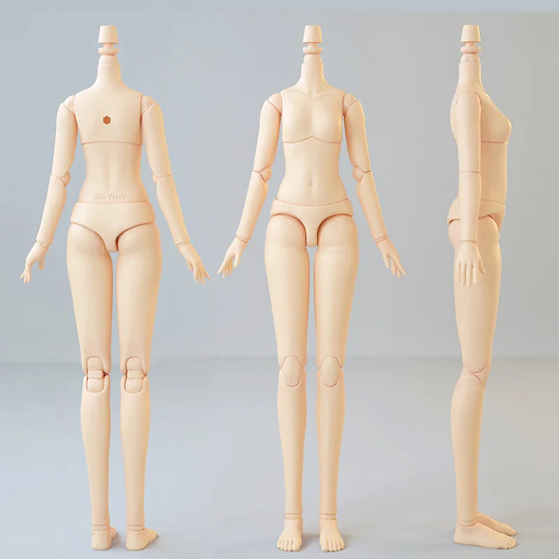20cm 21cm YMY Body Super White Milk White Girl Body for Ob22, Ob24, Blyth, ICY, DBS, 1/6bjd Doll Head Movable Joint Doll Body