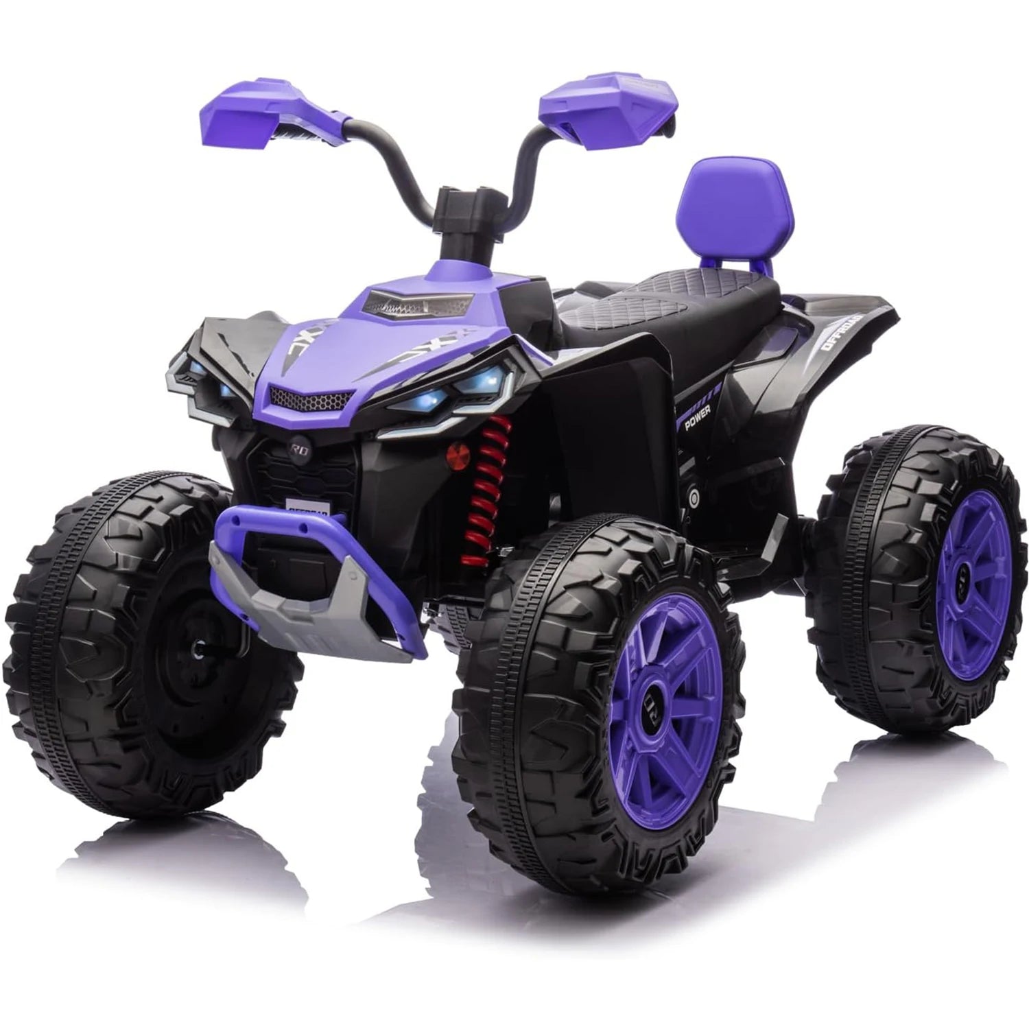 24V Kids Electric ATV 4-Wheeler (2-Seater) Ride on Car Toy with Dual 550w Motor Off-Road with LED Lights & Music Player 3-8Years