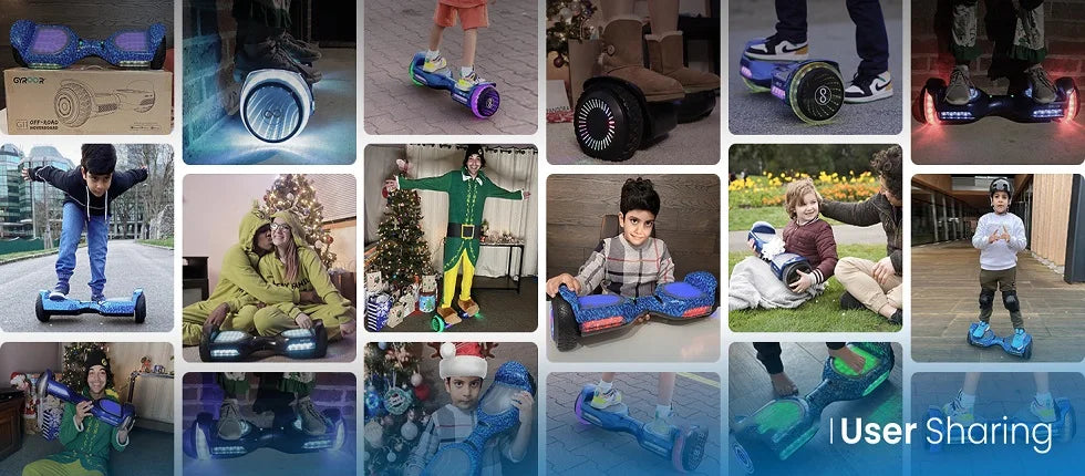 6.5''Self Balancing Hoverboard -All Terrain Hoverboard for Kids w/ LED Light&Bluetooth Speaker
