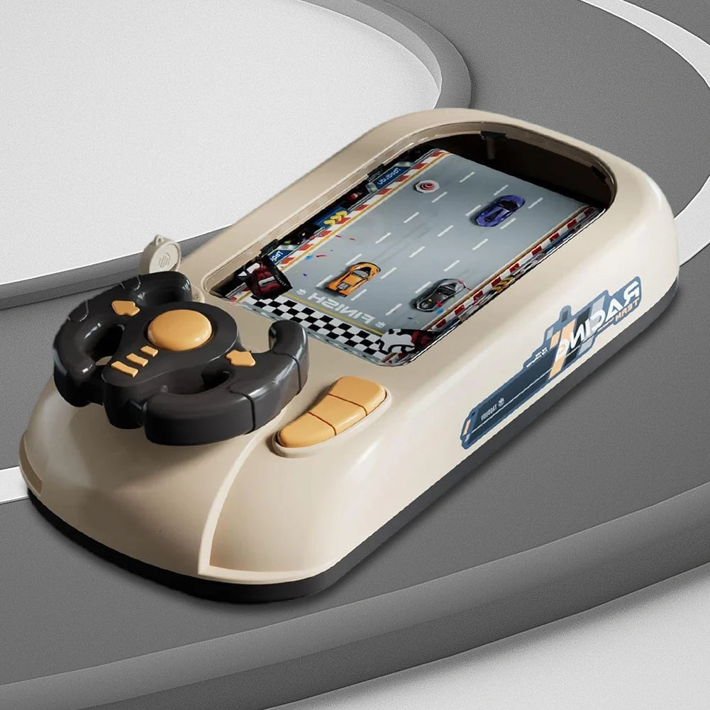 Driving Simulator with Music & Vehicle Sound Effects Interactive Simulation Driving Steering Wheel Toy Car Racing Adventure Game