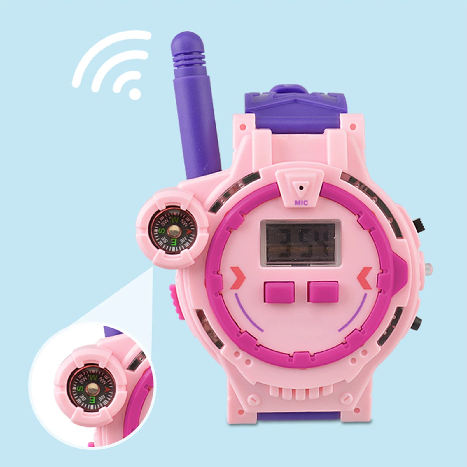 Kids Walkie Talkie Watch Walkie Talkies For Kids 2 Pack Two Way Walkie-Talkie For Boys & Girls Rechargeable Walky Talky With