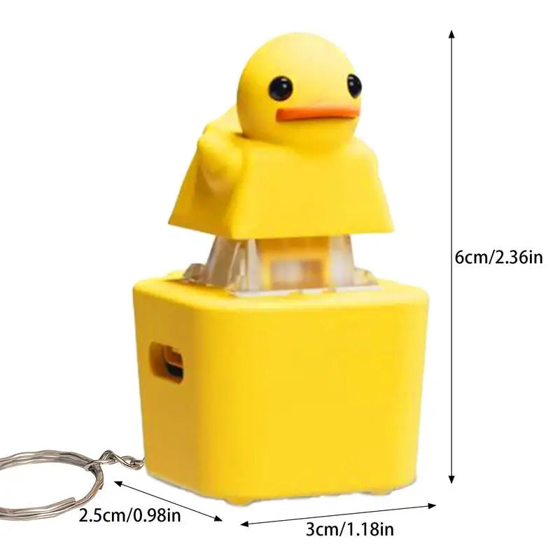 Quacking Duck Fidget Toy Rechargeable Fidget Toy Quacking Duck Key Chain Stress Relief Sensory Game Squeaky Home Decor For Bag &