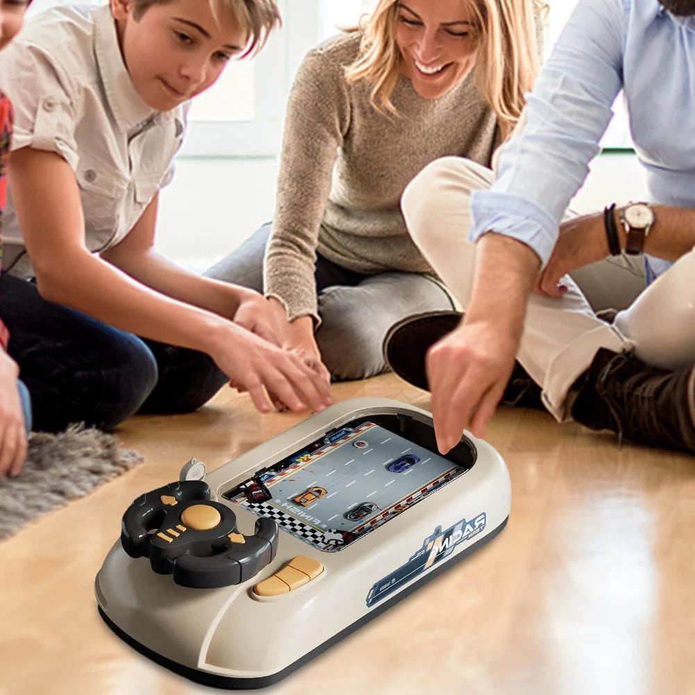 Driving Simulator with Music & Vehicle Sound Effects Interactive Simulation Driving Steering Wheel Toy Car Racing Adventure Game