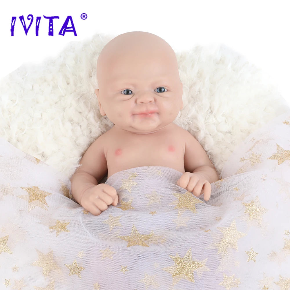 IVITA 14" 1.5kg Full Body Silicone Reborn Doll "coco" Girl Dolls Realistic Baby DIY Blank Soft Children Bebe Lifelike Toys