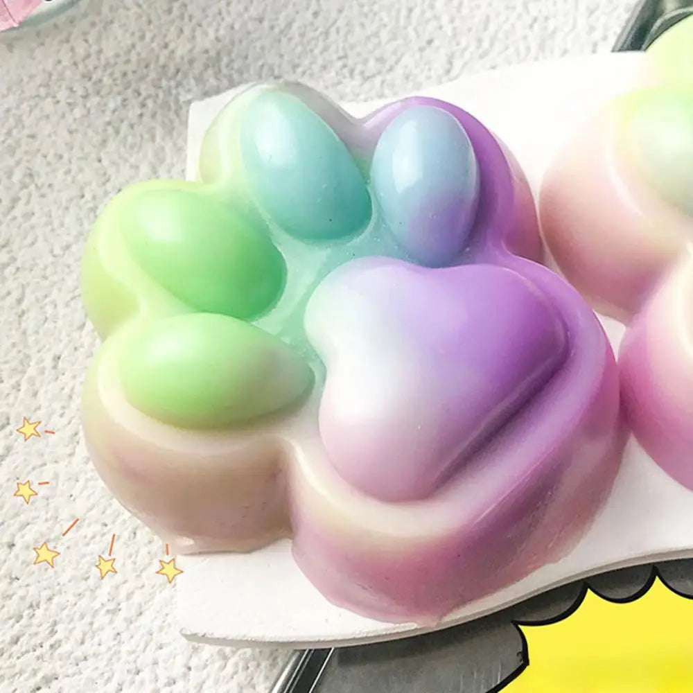 Large Cat Paw Squishys Fidget Toy Relief Relax Soft Squeeze Toy Pinch Decompressions Toy Slow Rebound Stress Relief Toys