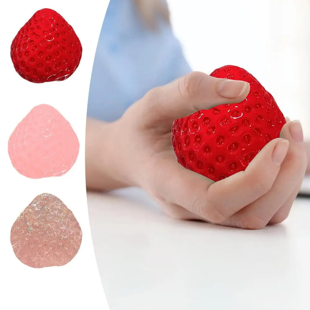 Big Strawberry Squeeze Taba Squishys Toy Red Squishys Fidget Toy Fruits Vegetables Soft Girl Birthday Gift Toy
