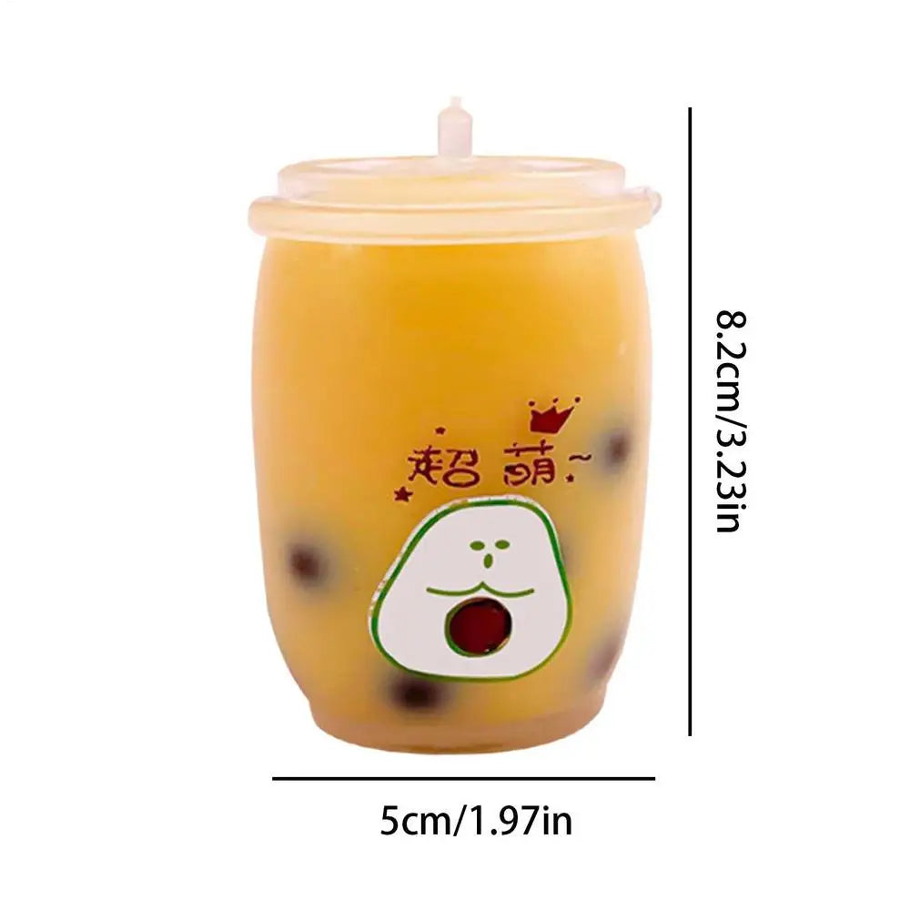 Milk Tea Cup Toy Drinks Sensory Toy Grab And Snap Hand Toy Sensory Stress Squeeze Toy Party Favor For Kids