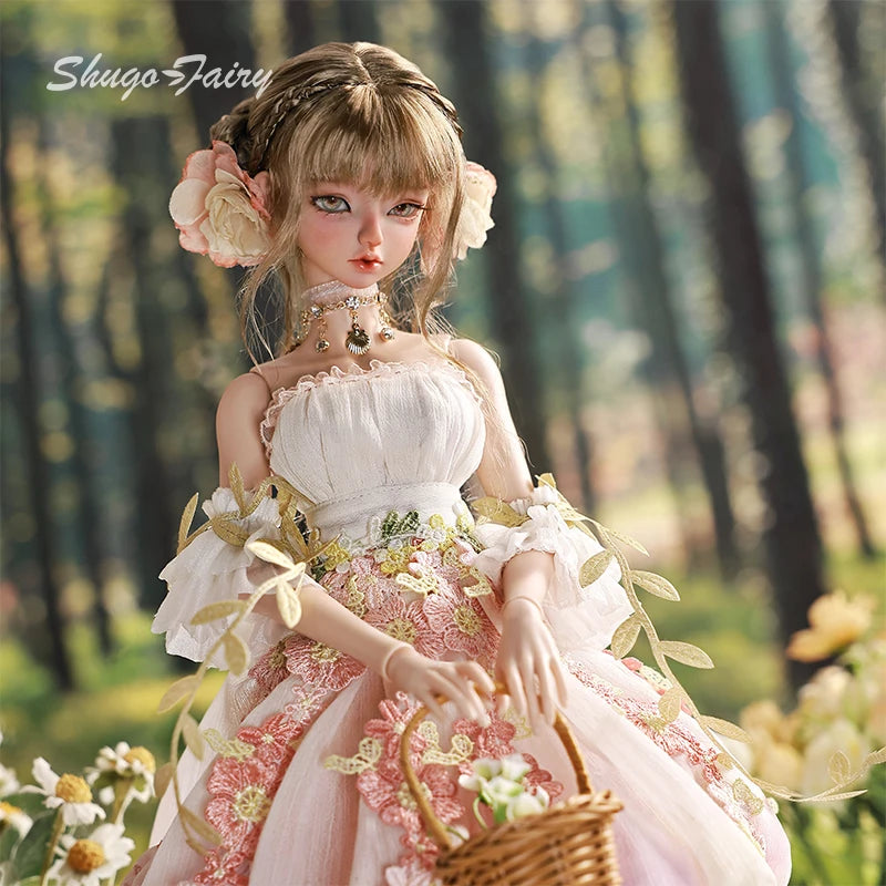 Sakina Bjd Doll 1/4 Bariy Flower Jellyfish Fantasy Toys Resin Ball Jointed Dolls Fullset Art Collection Shugafairy Gift for Girl
