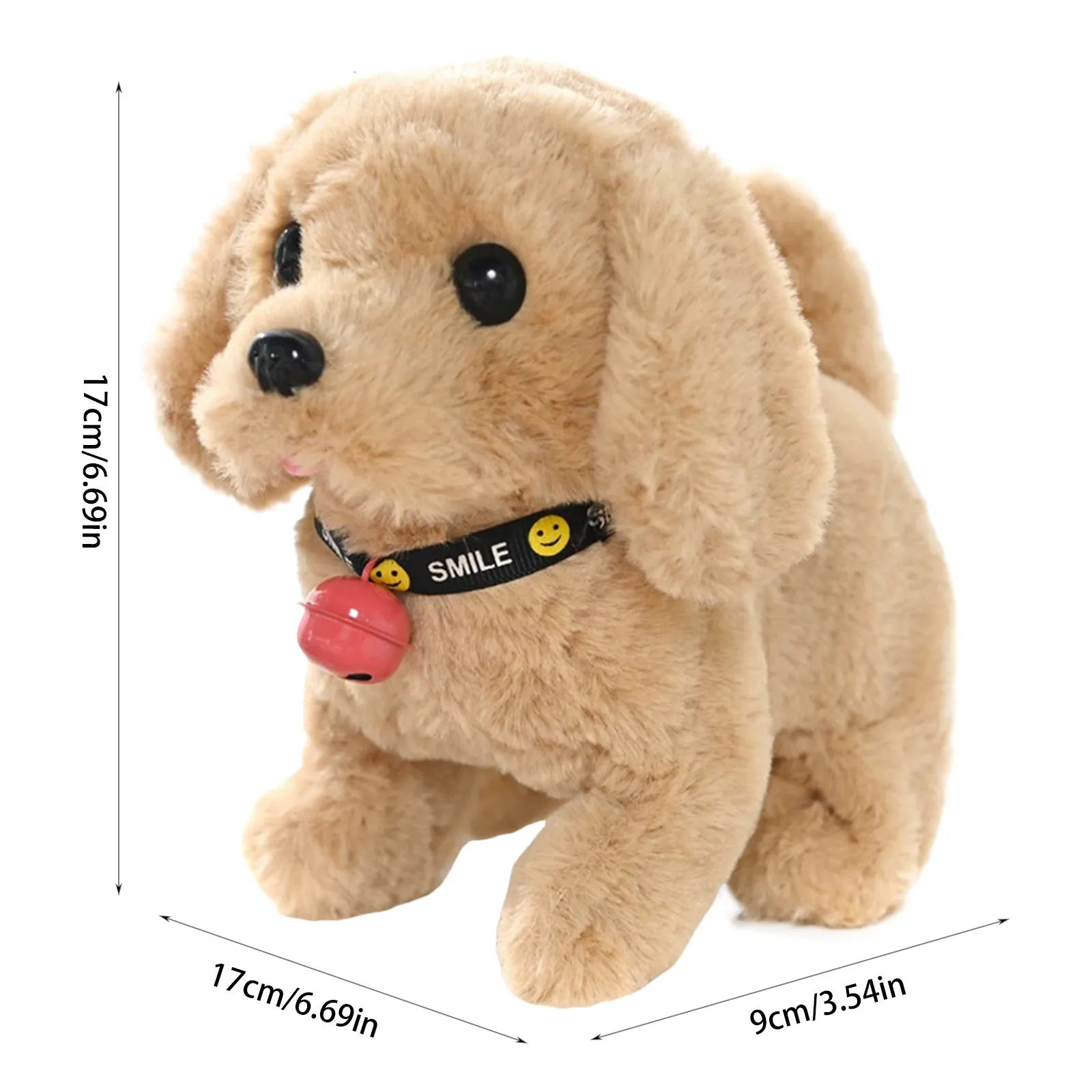 Baby Soft with Music h Electronic Interactive Puppy Walking Barking Tail Wagging Stretching Companion Animal Suitable For