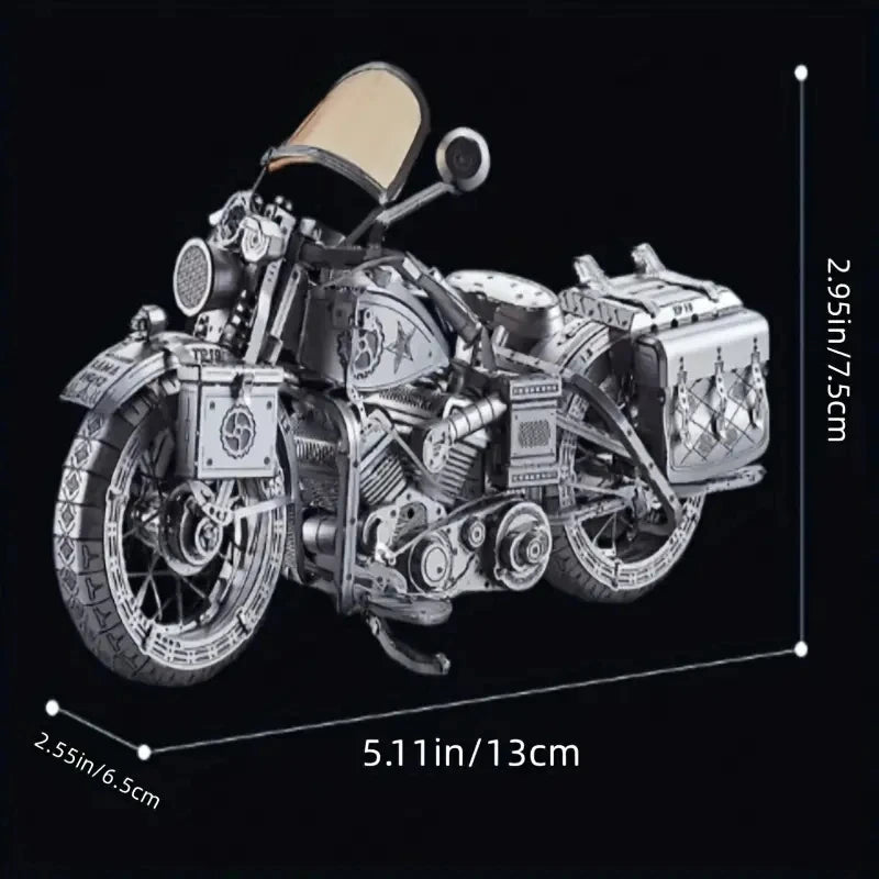 motorcycle 3D Metal Puzzle DIY Model Building Kit Adult Toys Birthday Gift