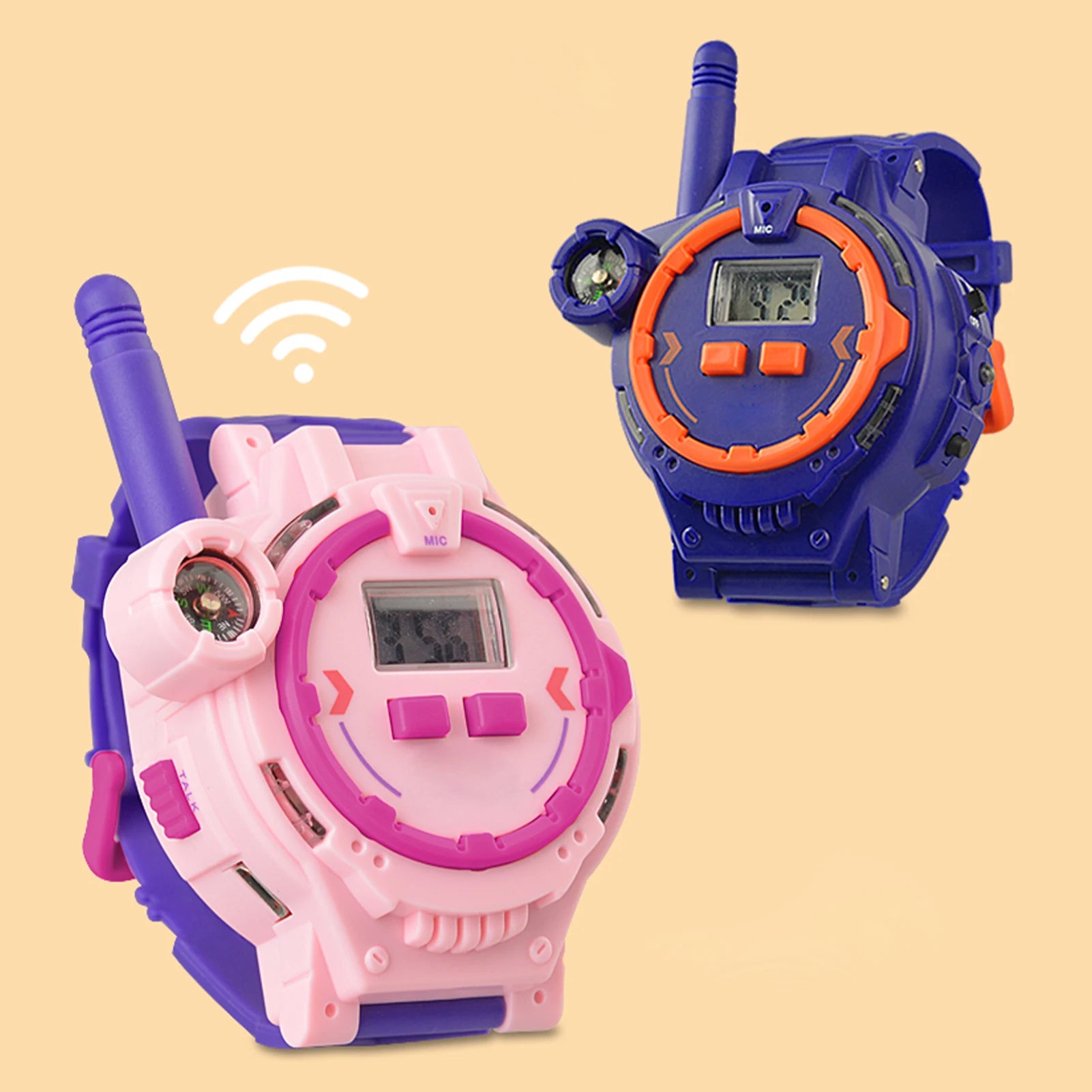 Kids Walkie Talkie Watch Walkie Talkies For Kids 2 Pack Two Way Walkie-Talkie For Boys & Girls Rechargeable Walky Talky With