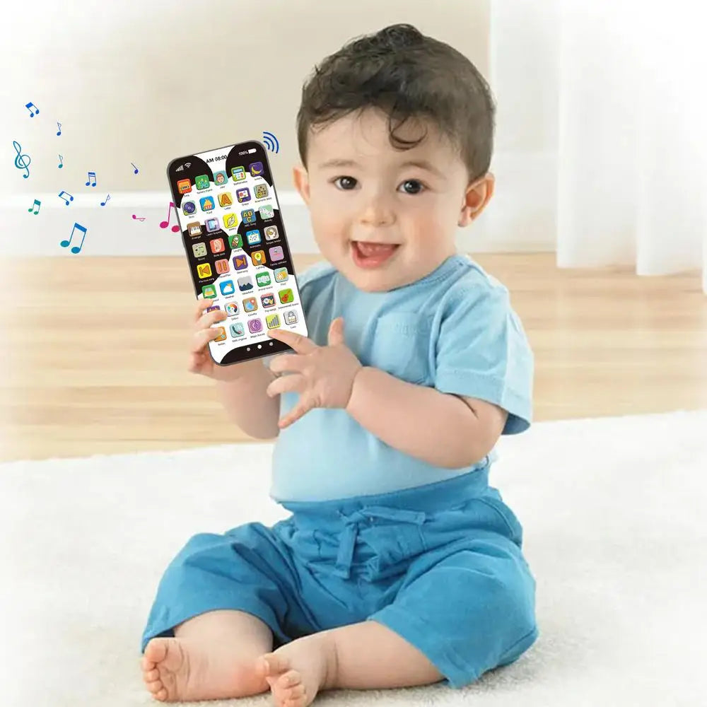 Kids Toy Smartphone Early Mobile Phone With Light Touch Screen Phone Rechargeable 10000 Functions Educational Content For Boys