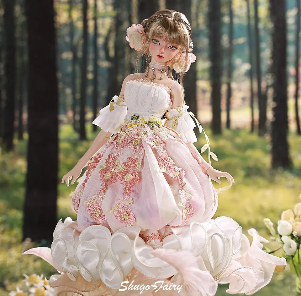 Sakina Bjd Doll 1/4 Bariy Flower Jellyfish Fantasy Toys Resin Ball Jointed Dolls Fullset Art Collection Shugafairy Gift for Girl