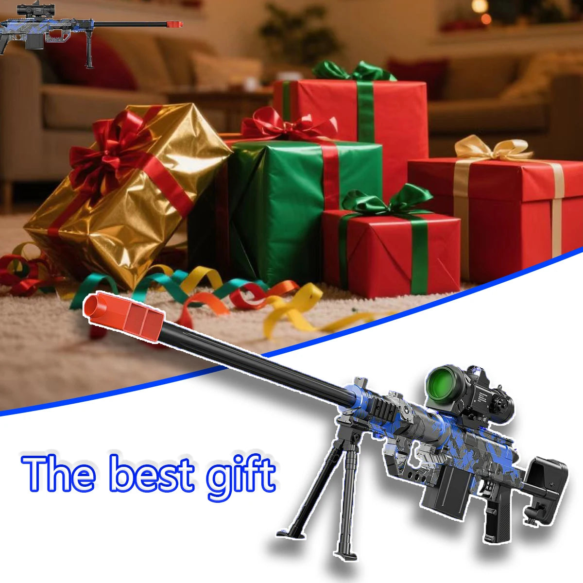 Outdoor Gel Ball Blaster, Electric USB Rechargeable, Mode Manual, Perfect Gift for Christmas and Halloween