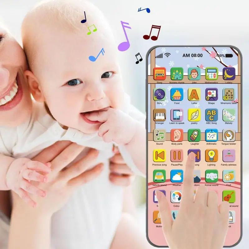 Kids Toy Smartphone Early Mobile Phone With Light Touch Screen Phone Rechargeable 10000 Functions Educational Content For Boys