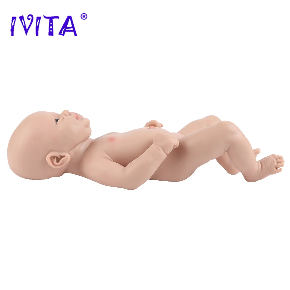 IVITA 14" 1.5kg Full Body Silicone Reborn Doll "coco" Girl Dolls Realistic Baby DIY Blank Soft Children Bebe Lifelike Toys