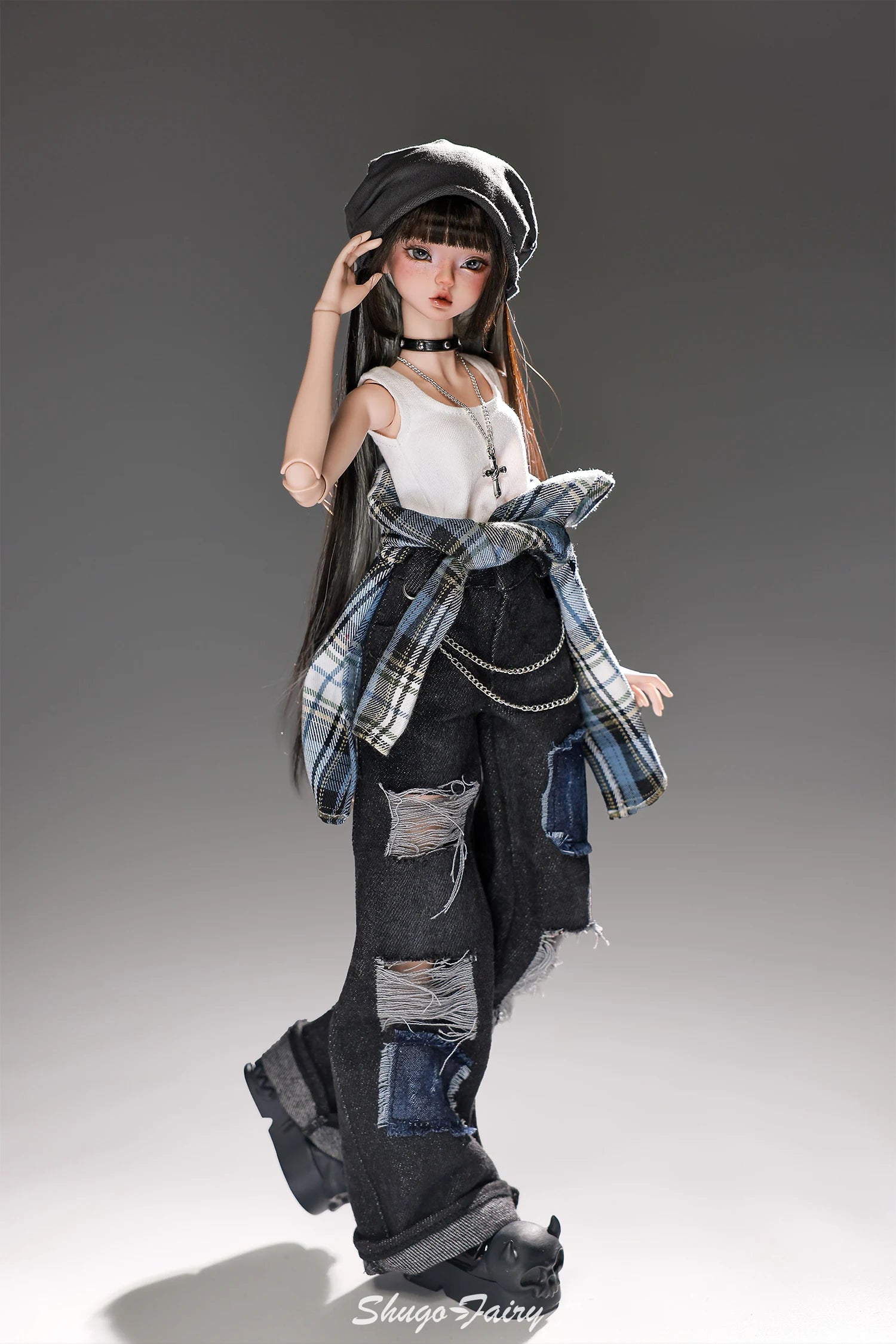 Lena F Bjd Doll 1/4 Bariy Body Lazy Pure Modern Street Daily Outfit Toys Korean Cool Music Producer Resin Shugafairy Full Set