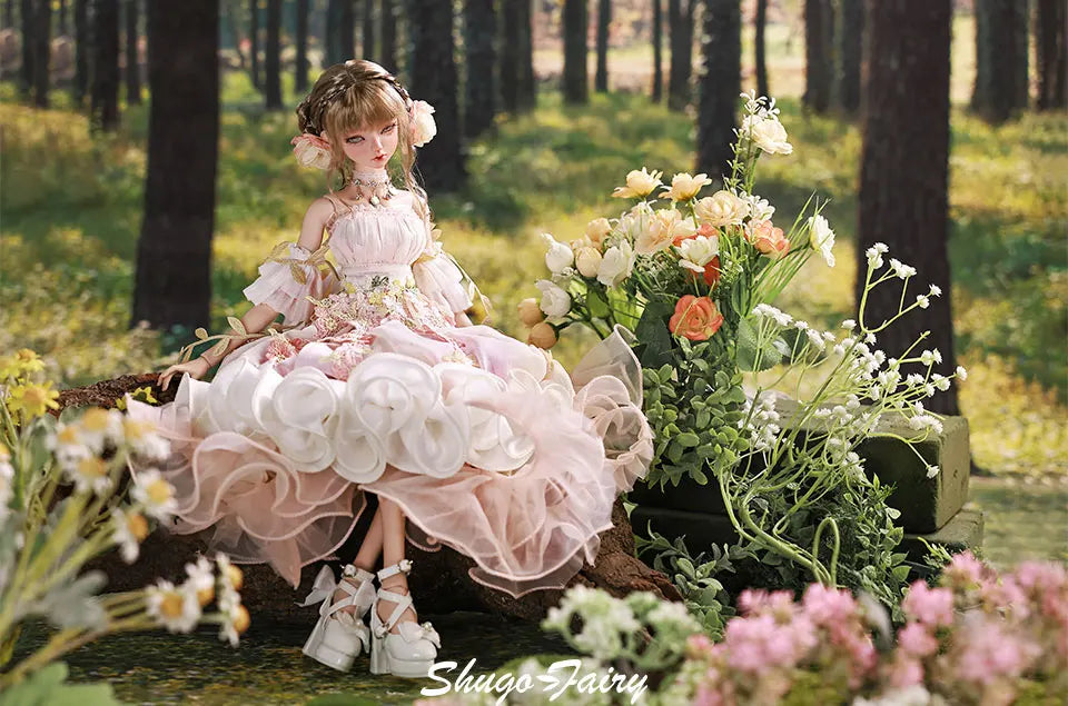 Sakina Bjd Doll 1/4 Bariy Flower Jellyfish Fantasy Toys Resin Ball Jointed Dolls Fullset Art Collection Shugafairy Gift for Girl