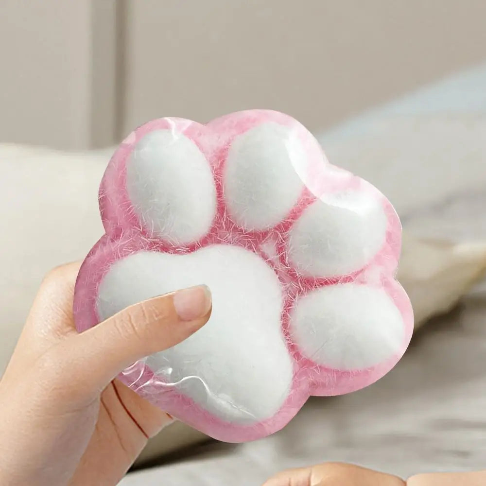 Cat Paw Squishys Fidget Toy Cute Plush Cat Paw Silicone Slow Rebound Pinch Decompressions Toy Stress Release Vent Toy