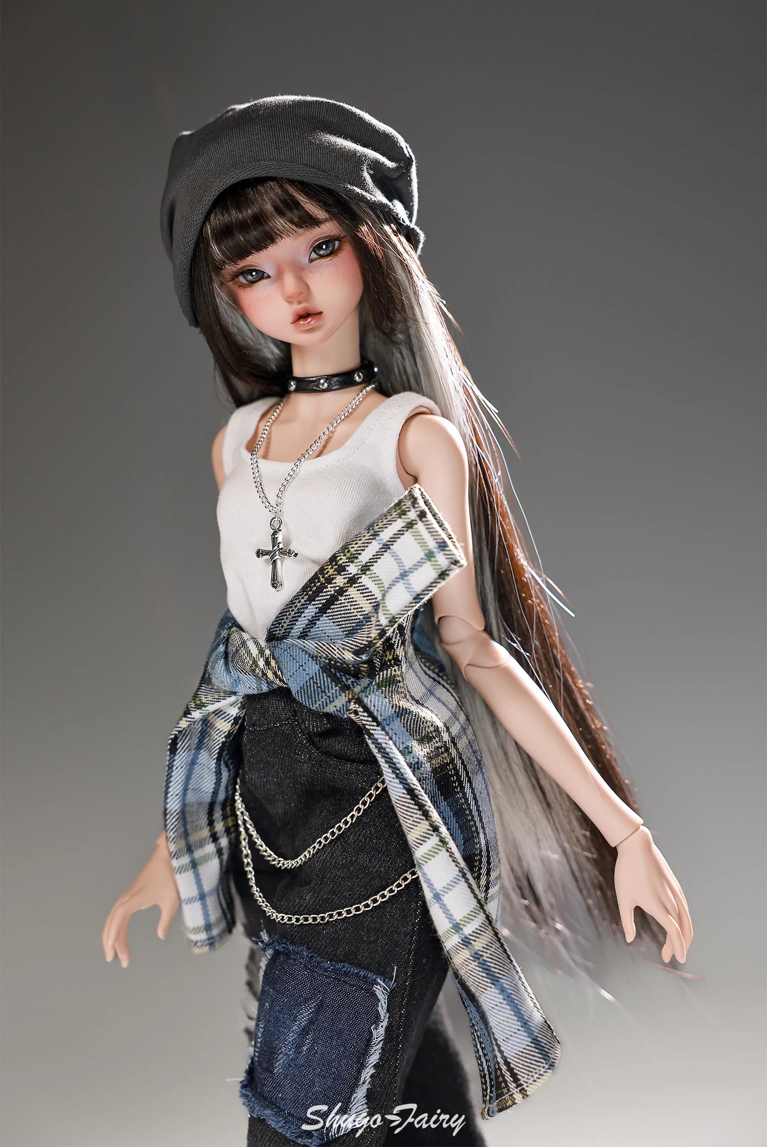 Lena F Bjd Doll 1/4 Bariy Body Lazy Pure Modern Street Daily Outfit Toys Korean Cool Music Producer Resin Shugafairy Full Set