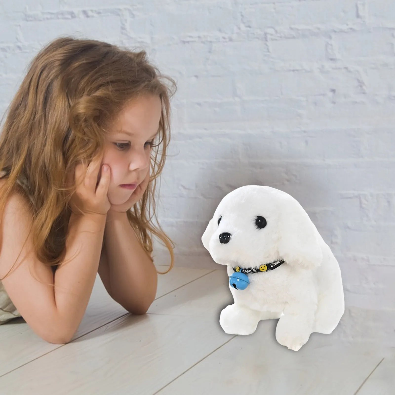 Baby Soft with Music h Electronic Interactive Puppy Walking Barking Tail Wagging Stretching Companion Animal Suitable For