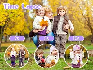 Kids Camera,ARNSSIEN 180° Flip Lens Camera for Kid,2.4in IPS LCD Digital Camera with Silicone Case,Child Selfie Camera for 3 4 5