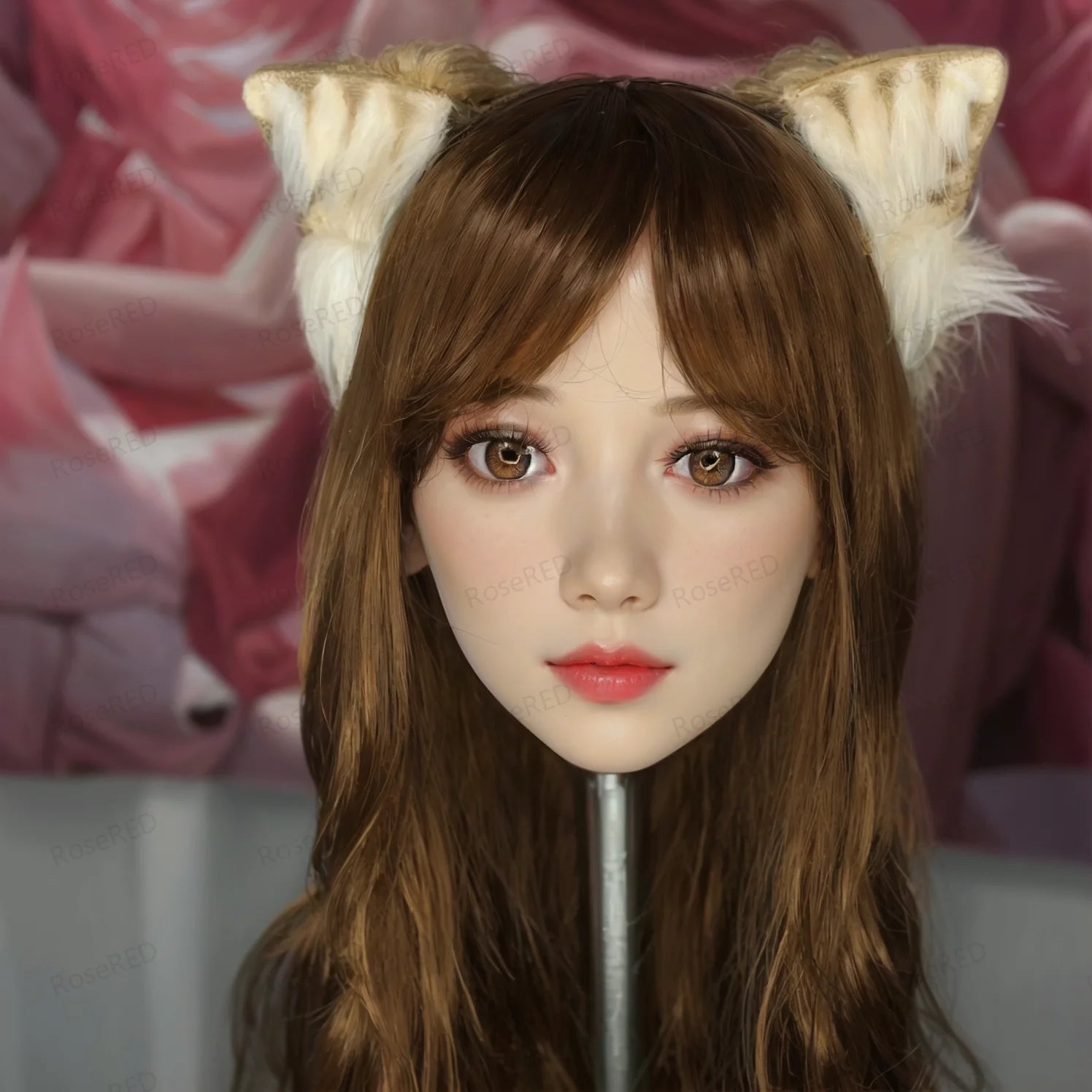Anime character animal cartoon hair stylized hair silk cluster model, random hair color given