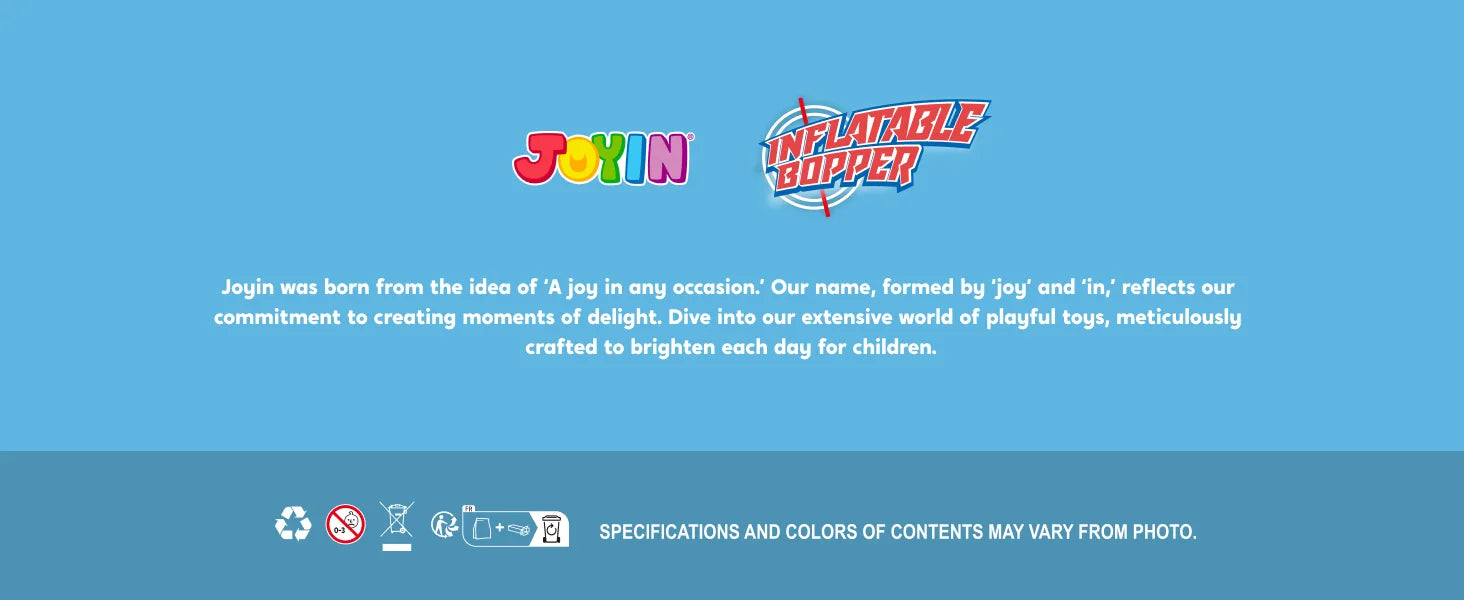 JOYFY Punching Bag for Kids 47 Inches Kids Double-Sided Inflatable Punching Bag with Bounce-Back Action