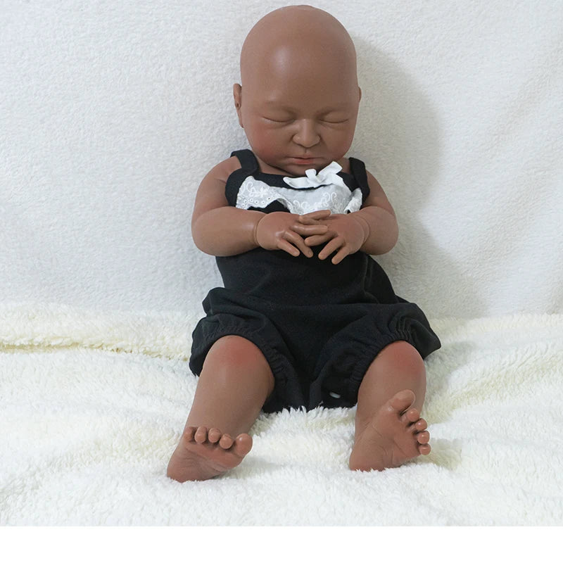 20.67 inch (approximately 52.5 cm) simulation full silicone baby doll, lifelike reincarnation doll, toy and collectible version