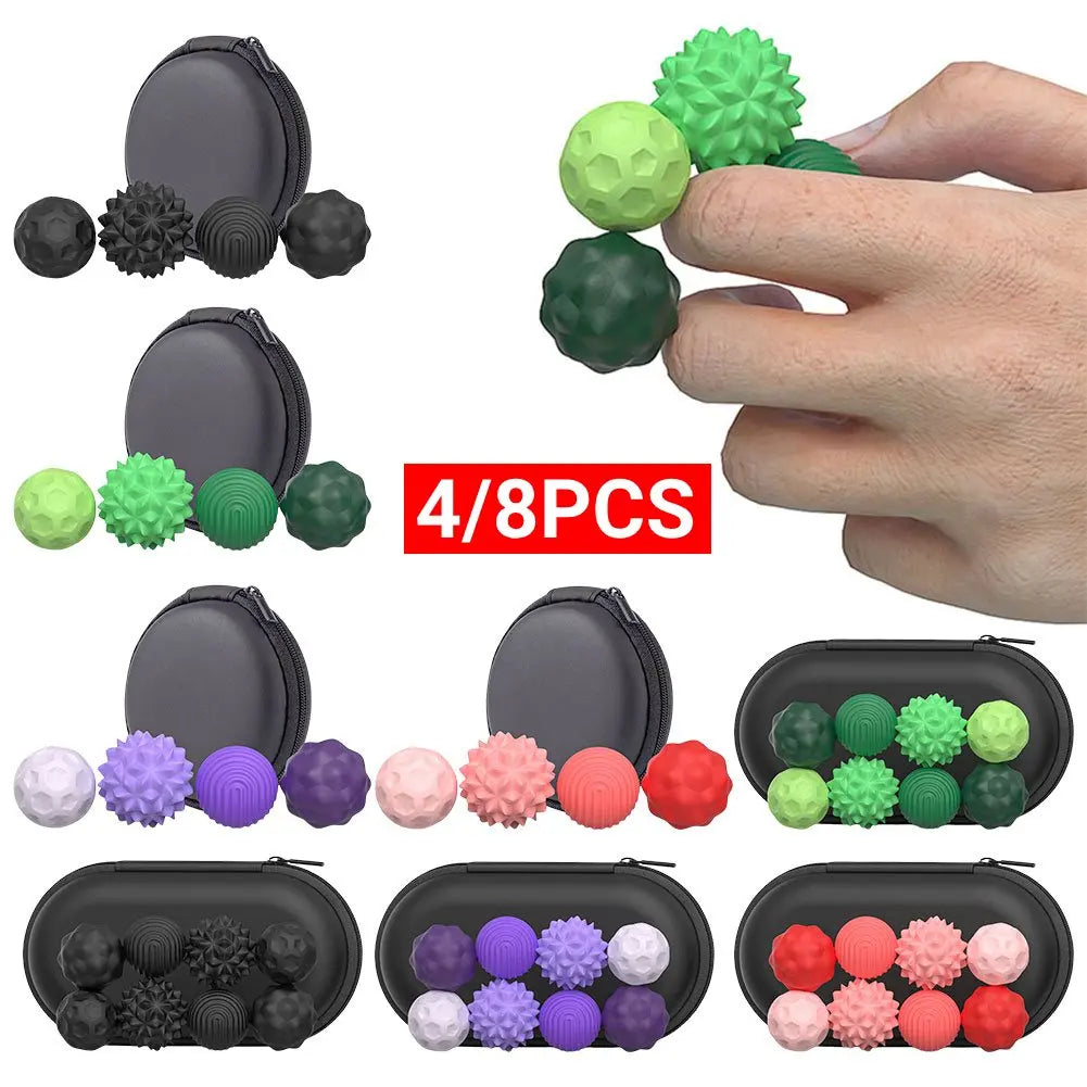 Silicone Magnetic Sensory Balls Fidget Toy Worry Balls Autism Calming Fidgeting Toy Kid Adults Anxiety Relief Stress Sensory Toy
