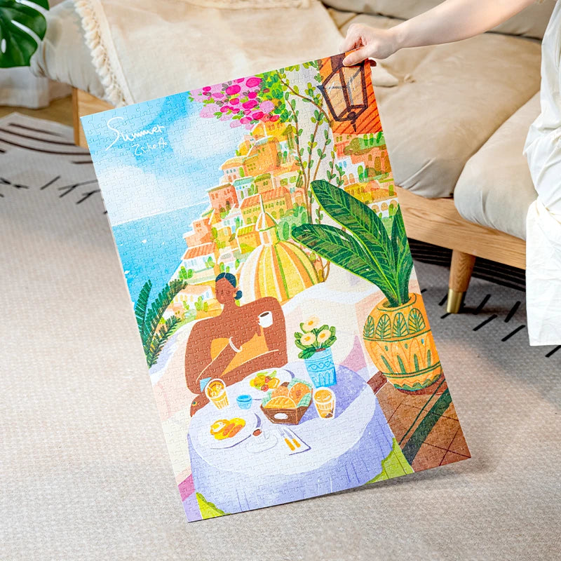 Robotime rolife 1000 Piece Jigsaw Puzzle Home Decor Adults Puzzle Games Family Fun Puzzles Educational Toys for Kids