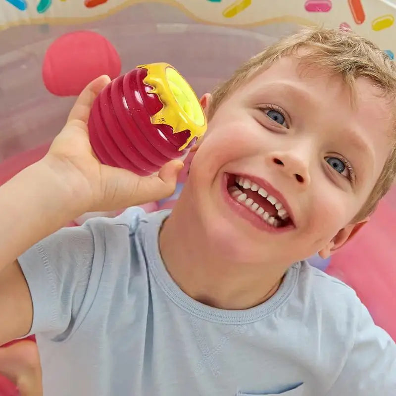 Squeeze Bee In Honey Pot Stretchy Toys Hand Finger Exercise Sensory Fidget Toys For Kids And Adults Party Supplies