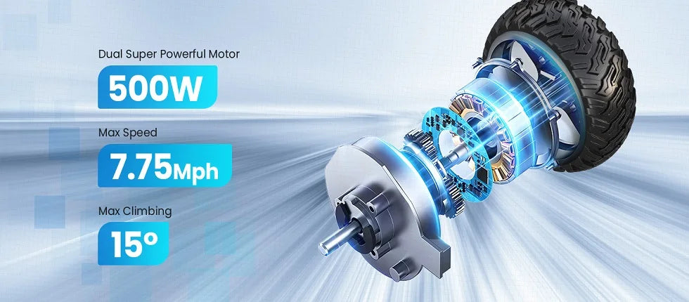 6.5''Self Balancing Hoverboard -All Terrain Hoverboard for Kids w/ LED Light&Bluetooth Speaker