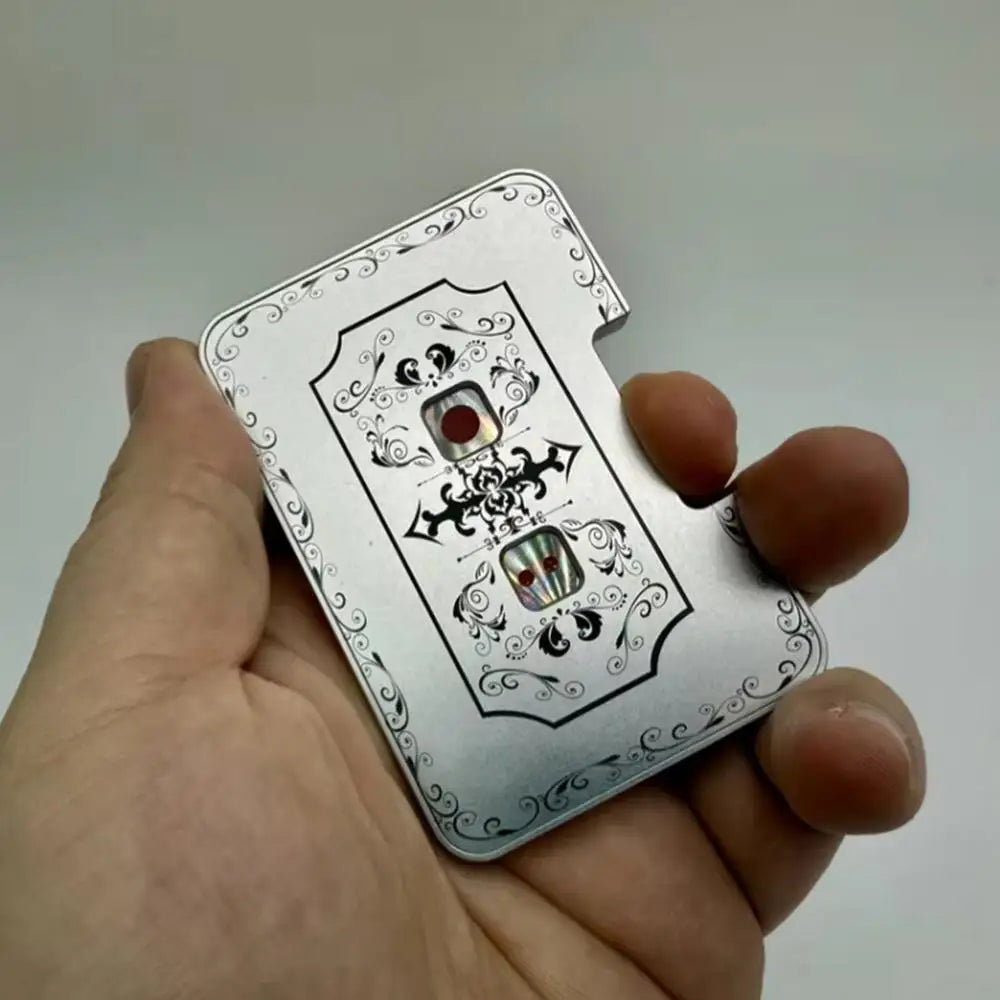 3D Mechanical Dice Fidget Toy Aluminum Alloy Stress Relief Dice Spinner Toys Portable Finger Press Card Dice Stress Relief Toys